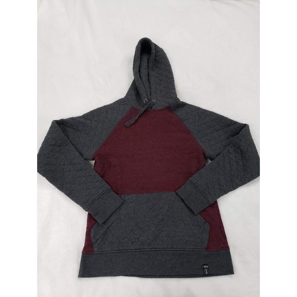 Surplus Hoodies Pullover Kangaroo Pocket S Red Gray Raglan Active Wear Casual